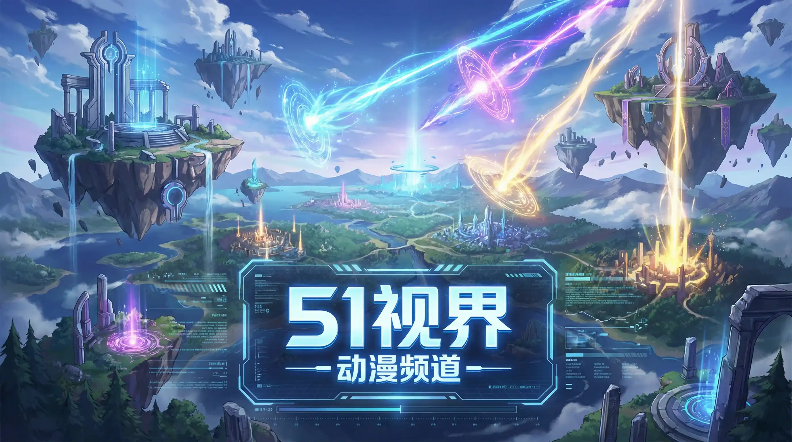 奇幻动漫世界浮空岛屿 - 51网 动漫资讯