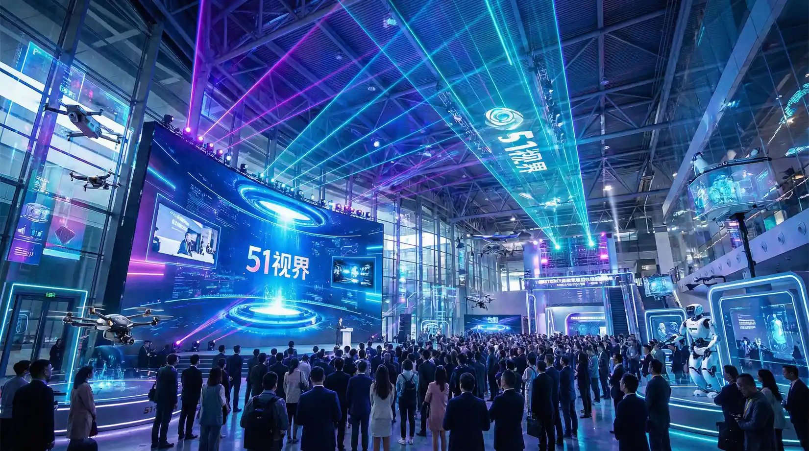 科技展览会现场 - 51网 综合报道