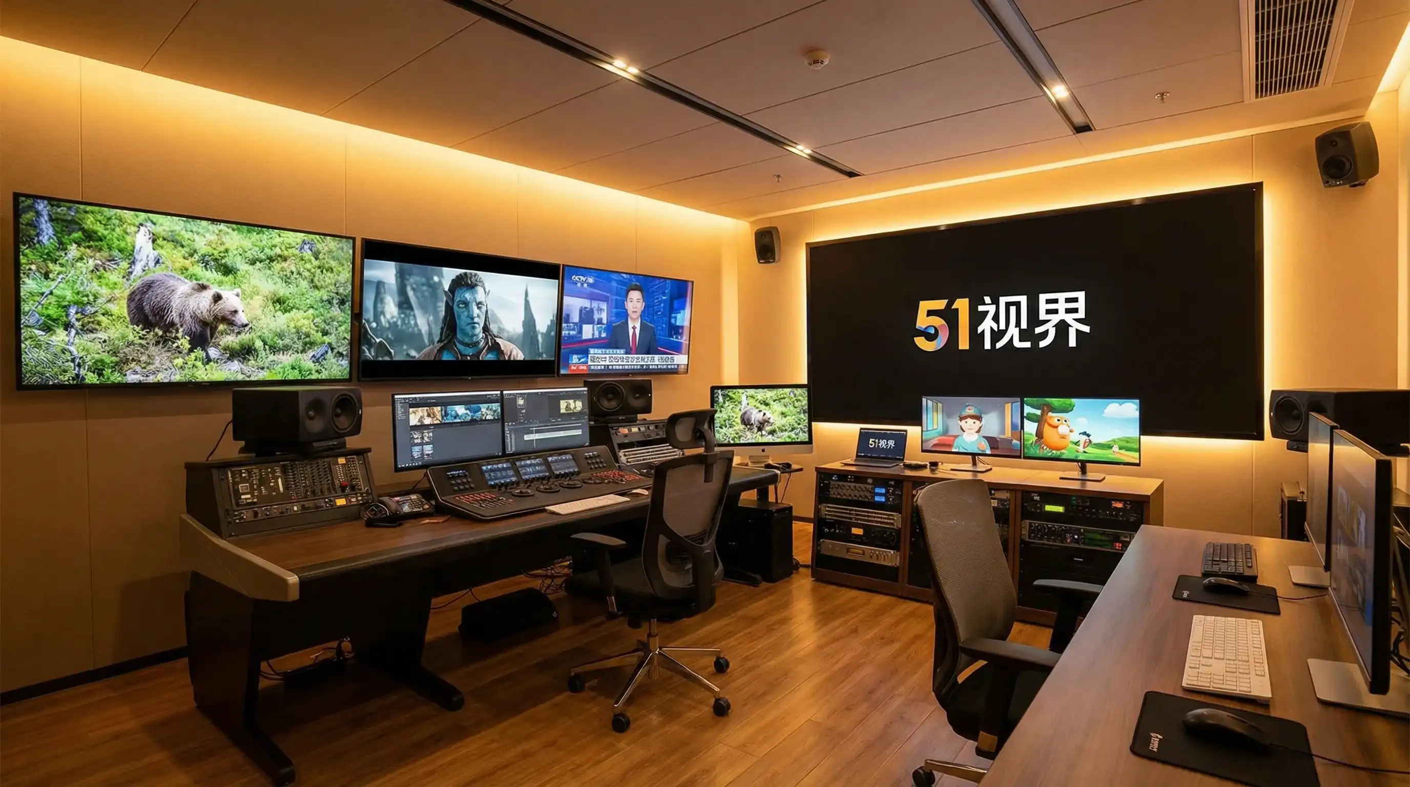 专业视频制作工作室内景 - 51网 视频创作